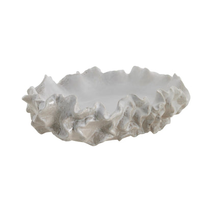 Lene Bjerre Viola Skål 46x35 cm, Linne/vit