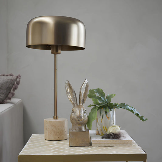 Lene Bjerre Sofillia Bordslampa, Linne/ljusguld