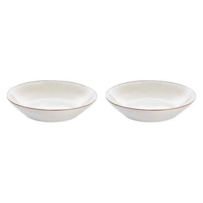 Lene Bjerre Amera Saladsskål 2-Pack Ø33 cm, Vit/Sand