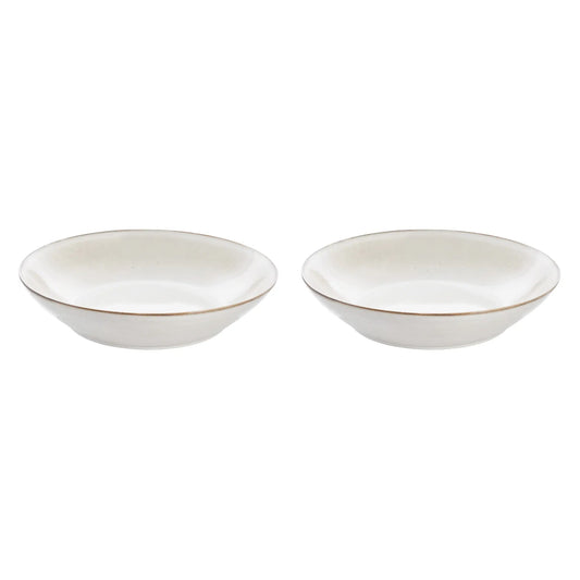 Lene Bjerre Amera Saladsskål 2-Pack Ø33 cm, Vit/Sand