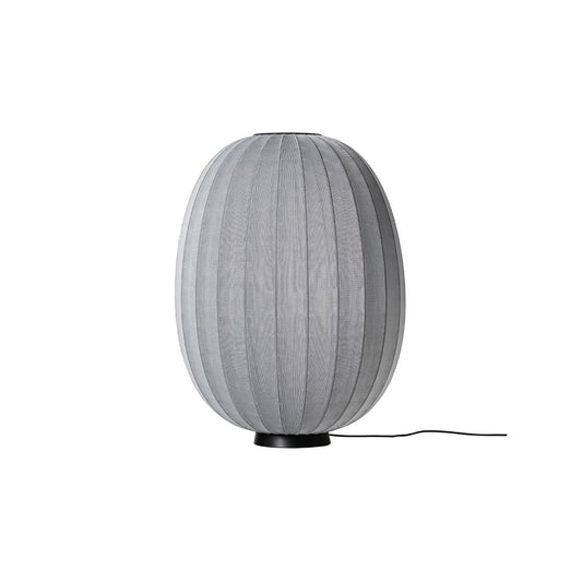 Made by Hand Knit-Wit Golvlampa 65 Hög Oval, Silver