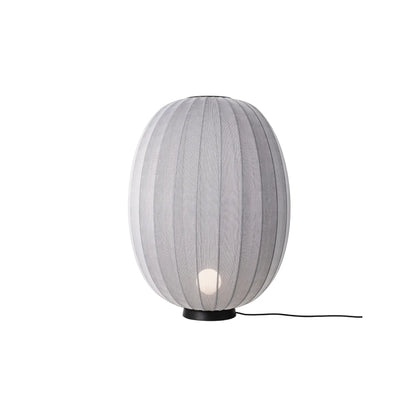 Made by Hand Knit-Wit Golvlampa 65 Hög Oval, Silver