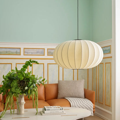 Made by Hand Knit-Wit Taklampa 76 Oval LED, Pärlvit