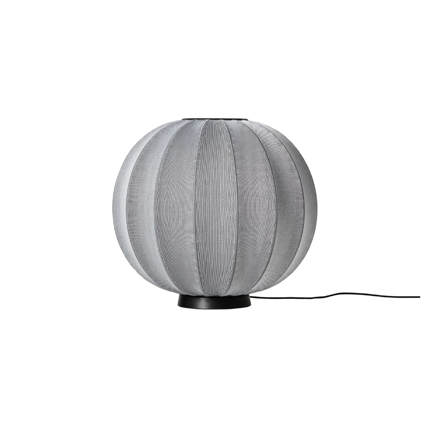 Made by Hand Knit-Wit Golvlampa 60 Låg Rund, Silver