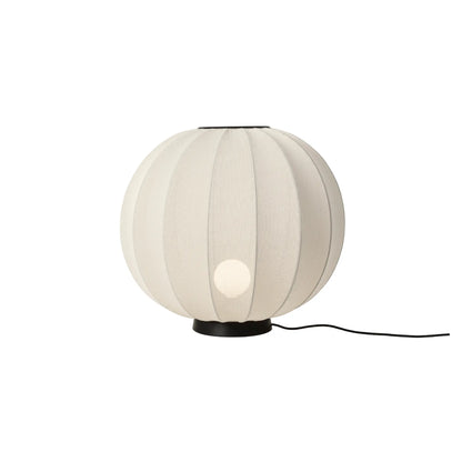 Made by Hand Knit-Wit Golvlampa 60 Låg Rund, Pärlvit