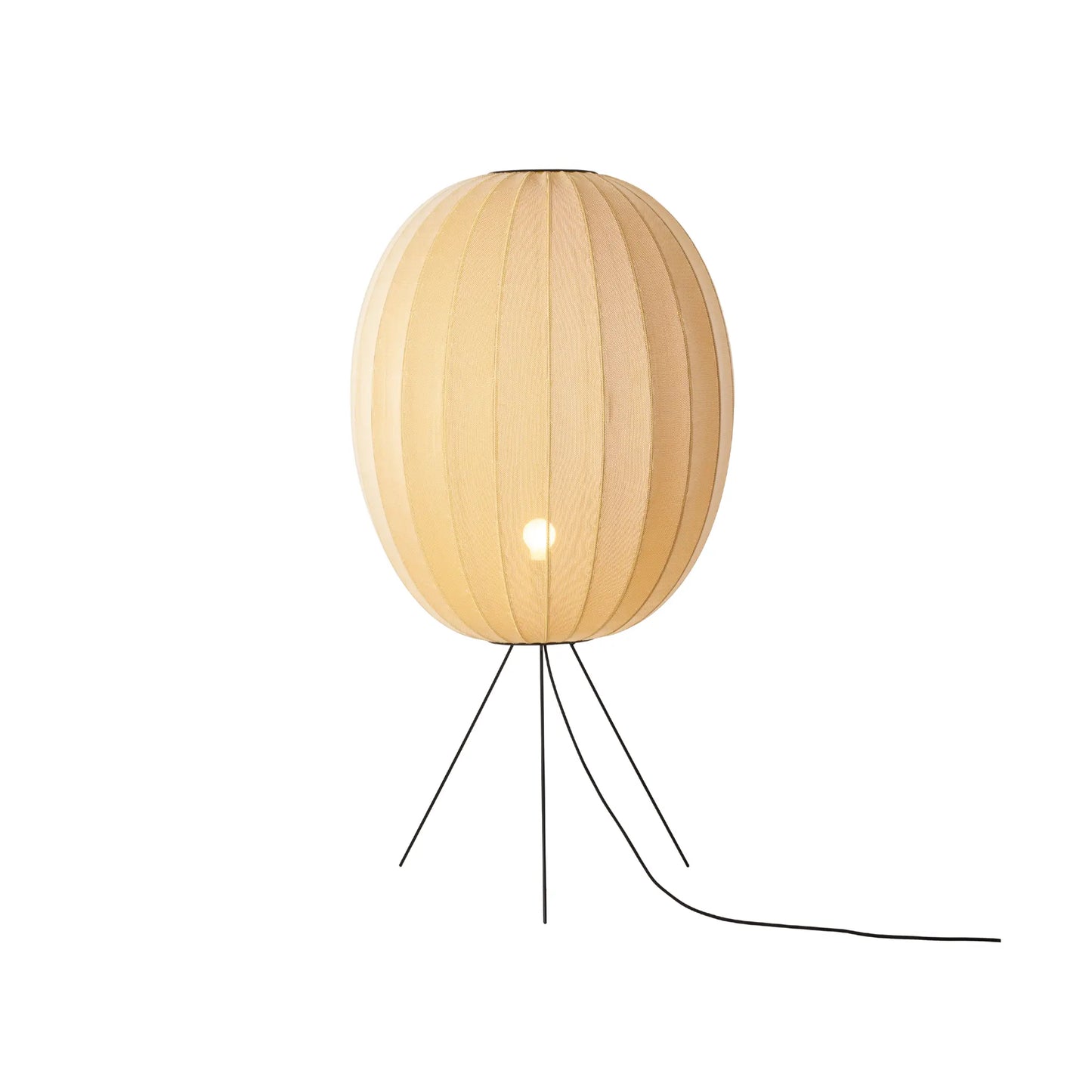 Made by Hand Knit-Wit Golvlampa 65 Hög Oval Mellan, Sunrise