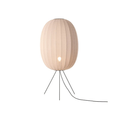 Made by Hand Knit-Wit Golvlampa 65 Hög Oval Mellan, Sandsten