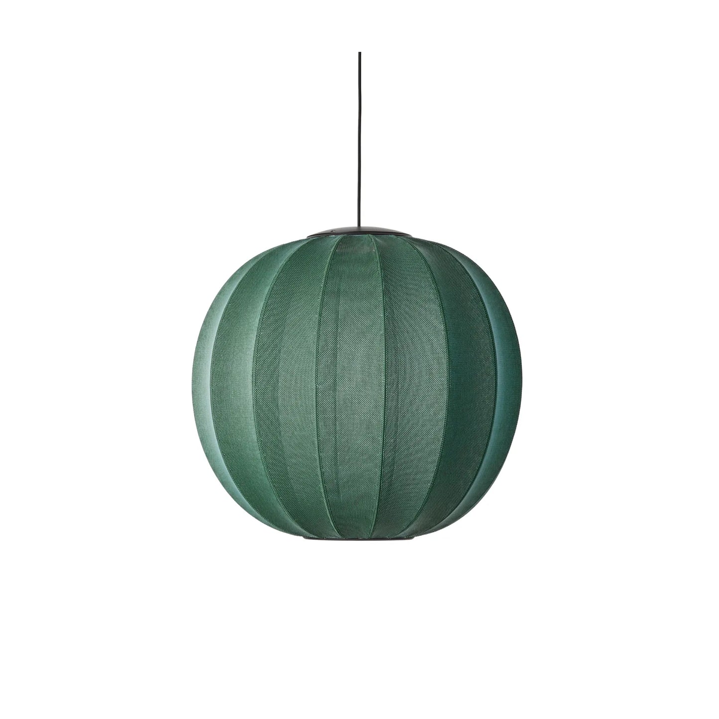 Made by Hand Knit-Wit Taklampa 60 Rund LED, Tweedgrön