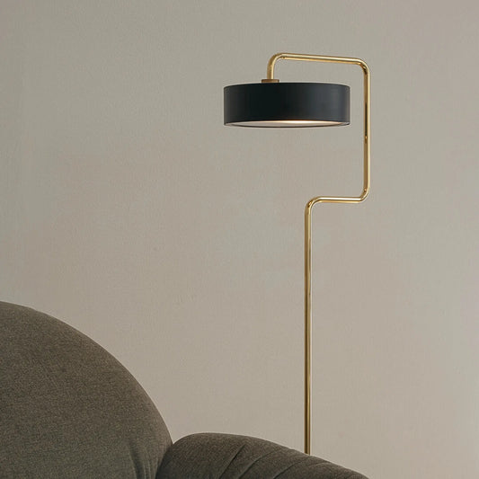 Made by Hand Petite Machine Golvlampa, djupsvart