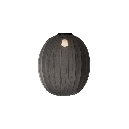 Made by Hand Knit-Wit Taklampa 65 Hög Oval, Svart