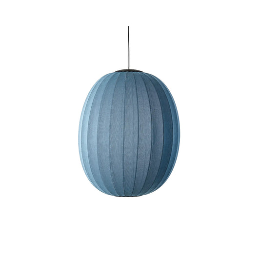 Made by Hand Knit-Wit Taklampa 65 Hög Oval LED, Blå Sten
