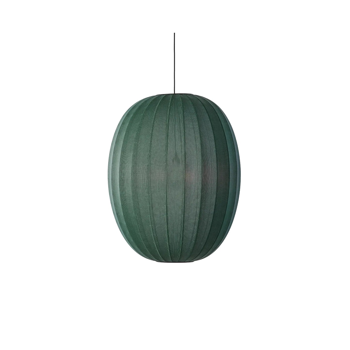 Made by Hand Knit-Wit Taklampa 65 Hög Oval, Tweedgrön