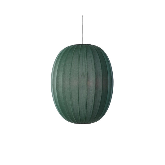 Made by Hand Knit-Wit Taklampa 65 Hög Oval, Tweedgrön