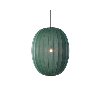 Made by Hand Knit-Wit Taklampa 65 Hög Oval, Tweedgrön