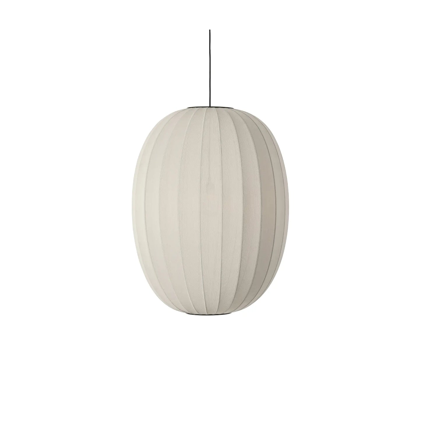Made by Hand Knit-Wit Taklampa 65 Hög Oval, Pärlvit