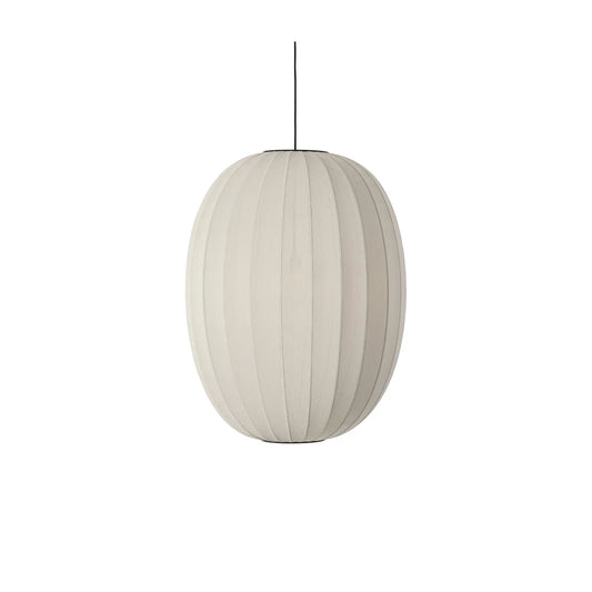 Made by Hand Knit-Wit Taklampa 65 Hög Oval, Pärlvit