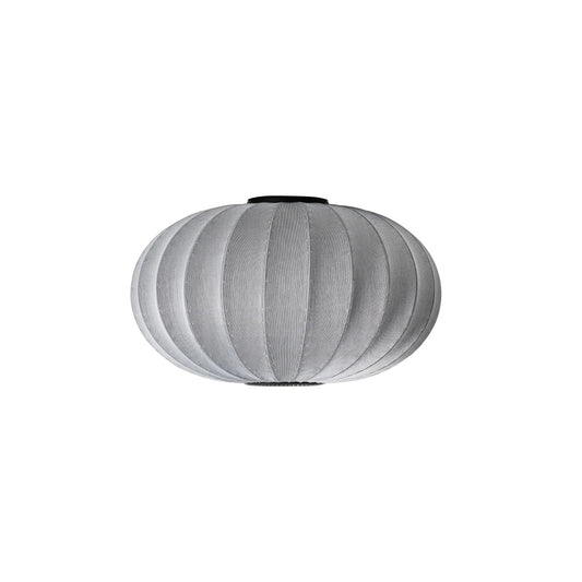 Made by Hand Knit-Wit Tak-/Vägglampa 76 Oval, Silver