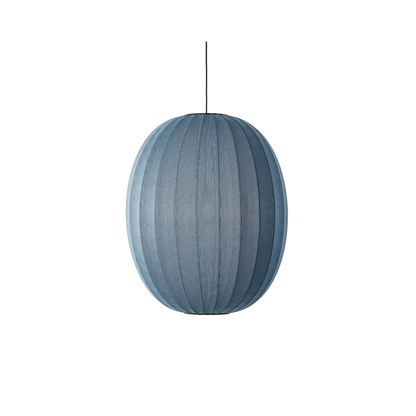 Made by Hand Knit-Wit Taklampa 65 Hög Oval, Blå Sten