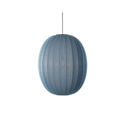 Made by Hand Knit-Wit Taklampa 65 Hög Oval, Blå Sten