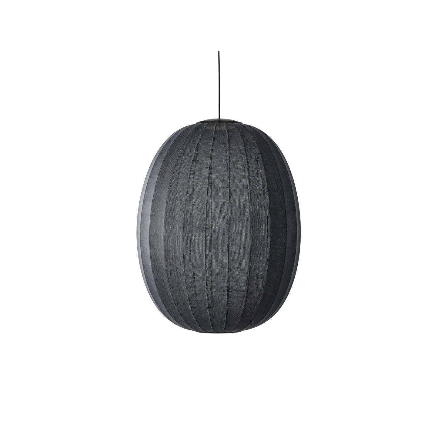 Made by Hand Knit-Wit Taklampa 65 Hög Oval LED, Svart