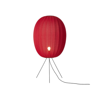 Made by Hand Knit-Wit Golvlampa 65 Hög Oval Mellan, Lönnröd