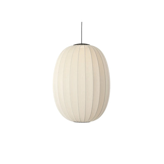 Made by Hand Knit-Wit Taklampa 65 Hög Oval LED, Pärlvit