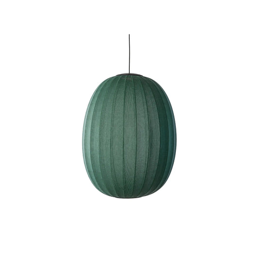 Made by Hand Knit-Wit Taklampa 65 Hög Oval LED, Tweedgrön