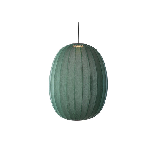 Made by Hand Knit-Wit Taklampa 65 Hög Oval LED, Tweedgrön