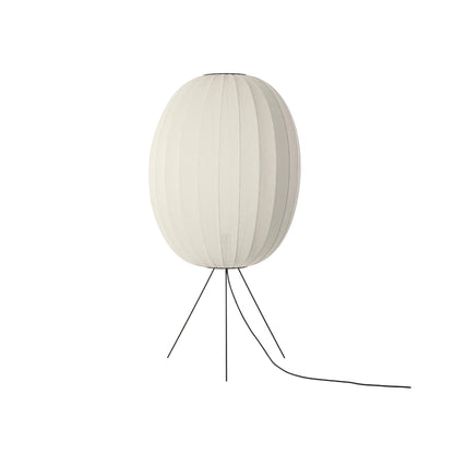 Made by Hand Knit-Wit Golvlampa 65 Hög Oval Mellan, Pärlvit