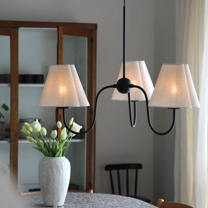 Markslöjd Veya Taklampa 3 l, Svart/Beige