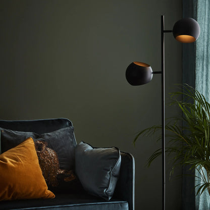 Markslöjd Edgar Golvlampa 2 l, Svart