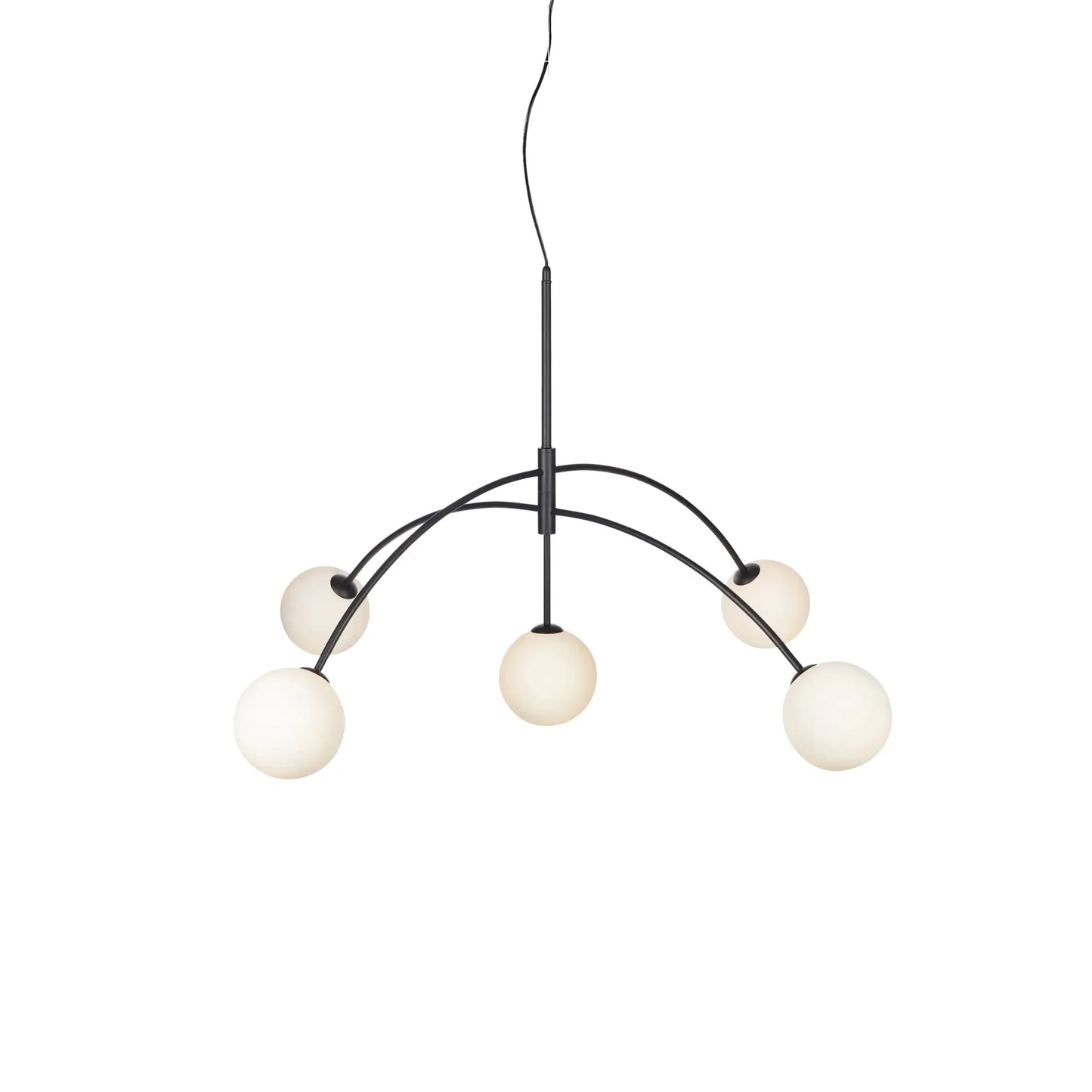 Markslöjd Heaven Taklampa 5 l, Svart/Opal