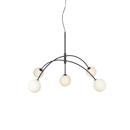 Markslöjd Heaven Taklampa 5 l, Svart/Opal