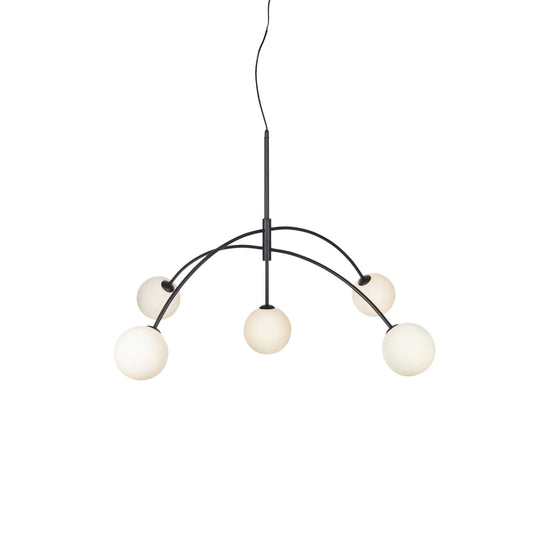Markslöjd Heaven Taklampa 5 l, Svart/Opal