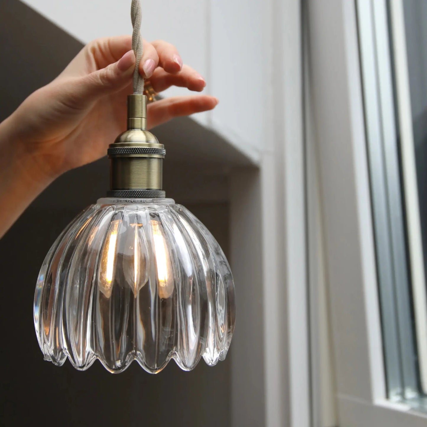 Markslöjd Gota Taklampa, Antik Mässing/Klar
