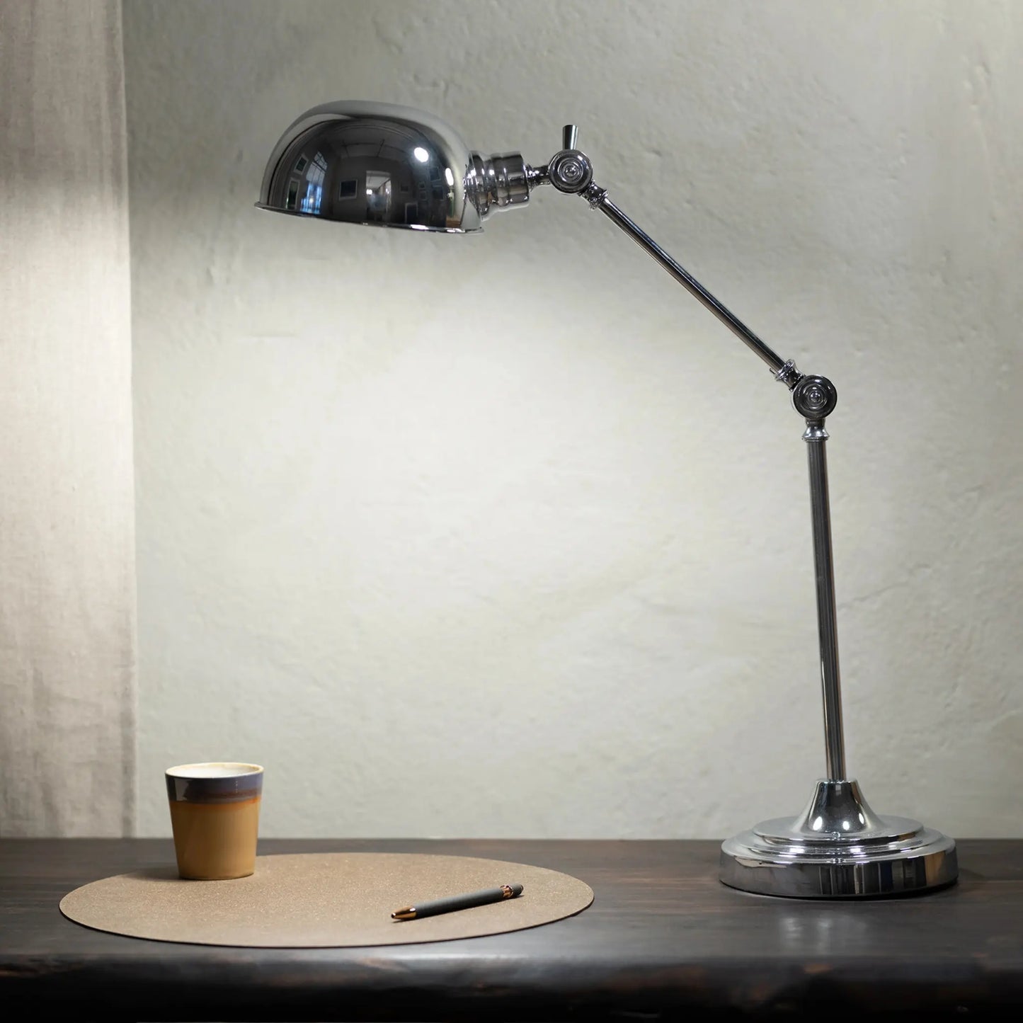 Markslöjd Portland Bordslampa, Krom