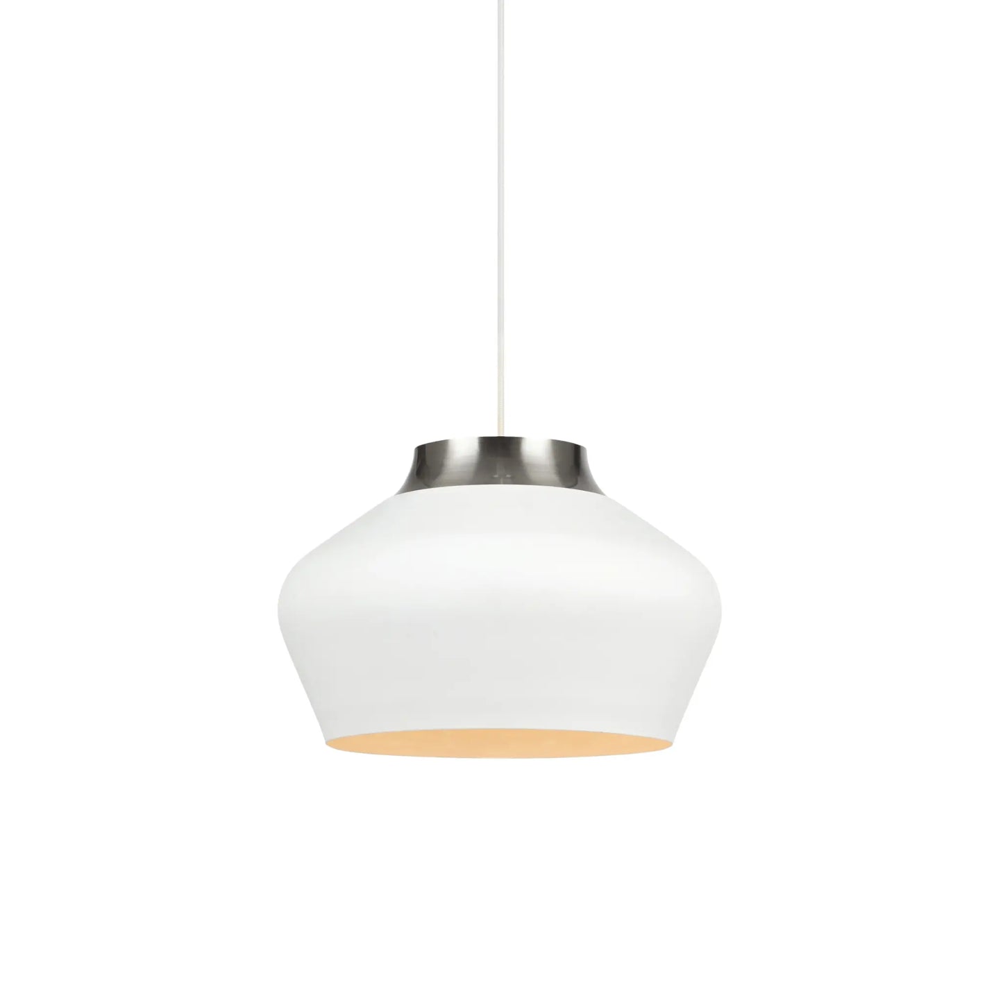 Markslöjd Kom Taklampa 31 cm, Vit/Stål
