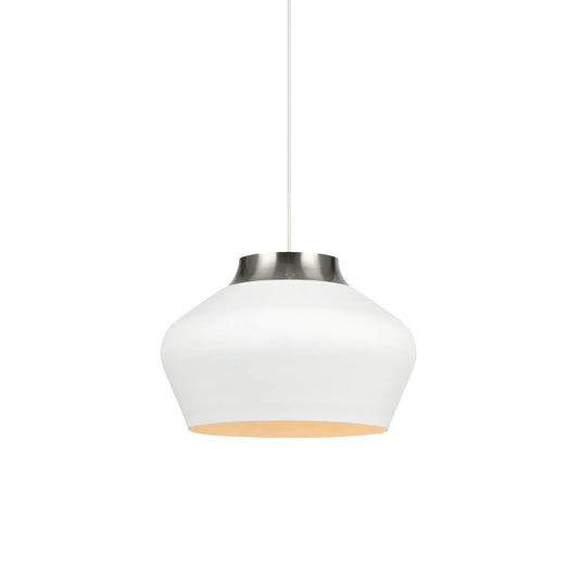Markslöjd Kom Taklampa 31 cm, Vit/Stål