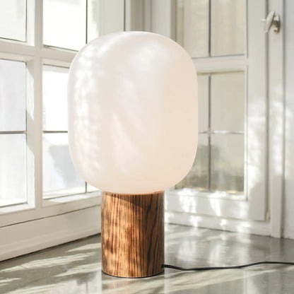 Markslöjd Skene Bordslampa 1 l, Vit/Bränt Trä