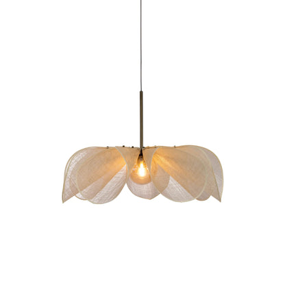 Markslöjd Styrka Taklampa 1 l 75 cm, Beige/Antik, Mässing/Bärnsten