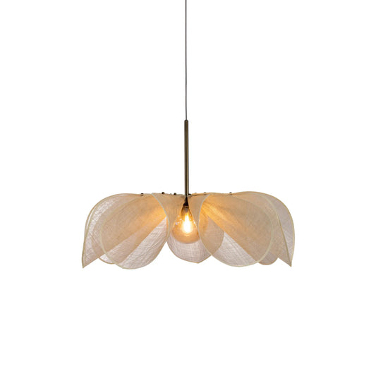 Markslöjd Styrka Taklampa 1 l 75 cm, Beige/Antik, Mässing/Bärnsten