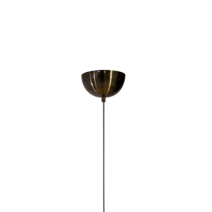 Markslöjd Styrka Taklampa 1 l 75 cm, Beige/Antik, Mässing/Bärnsten