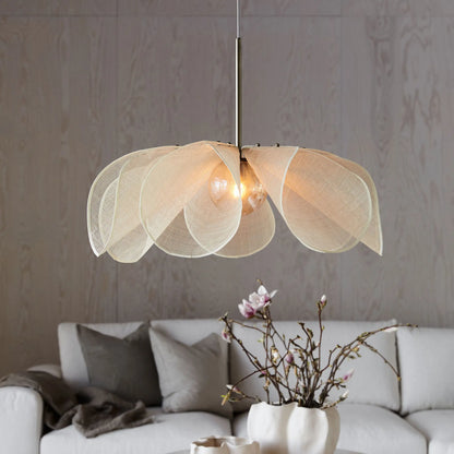 Markslöjd Styrka Taklampa 1 l 75 cm, Beige/Antik, Mässing/Bärnsten