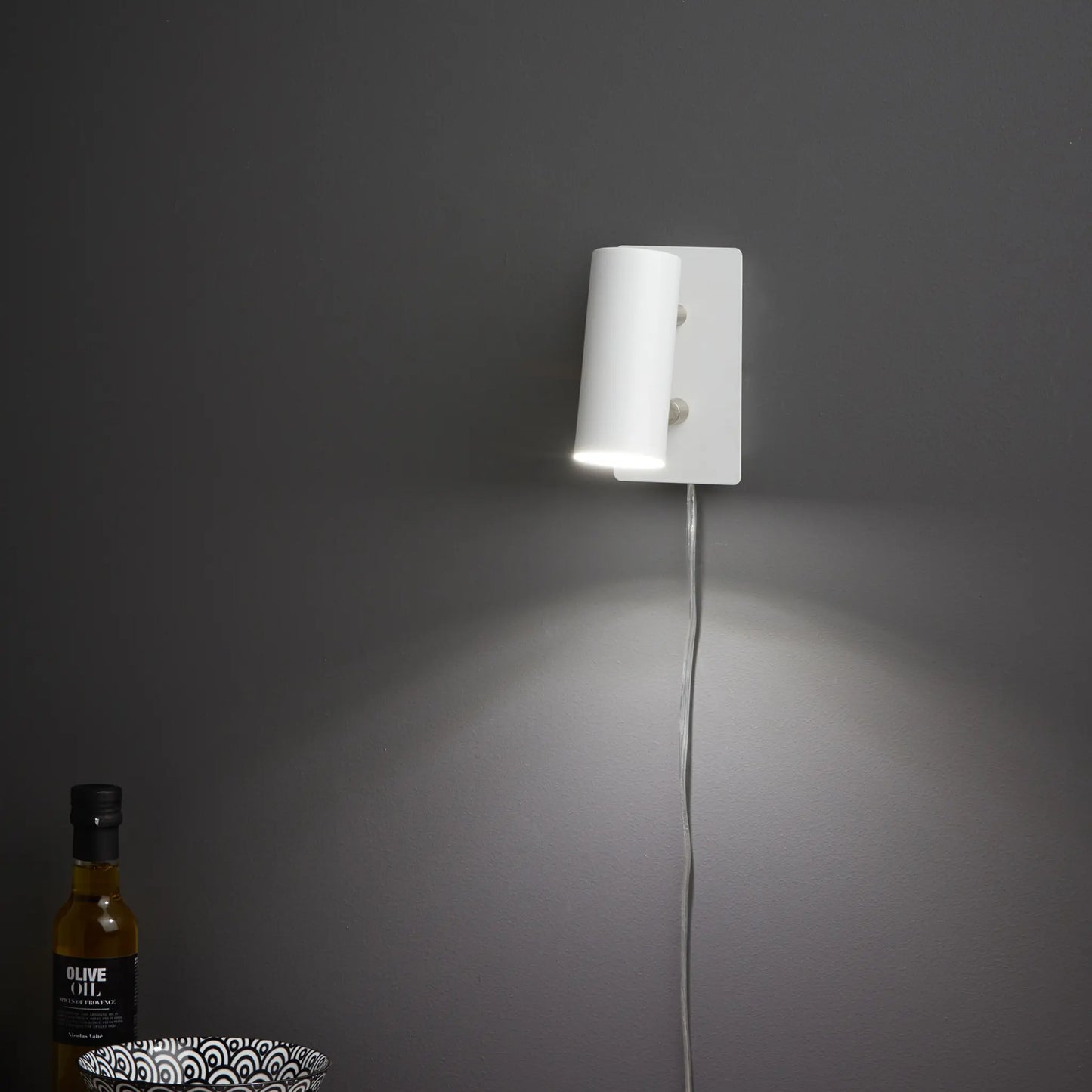 Markslöjd Barcelona Vägglampa 1 l, Vit