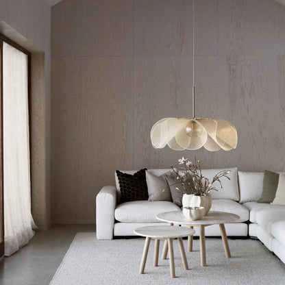 Markslöjd Styrka Taklampa 1 l 75 cm, Beige/Antik, Mässing/Bärnsten