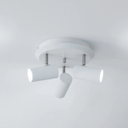 Markslöjd Costilla Taklampa Round, Vit/Satinnickel