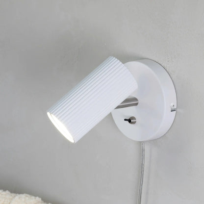 Markslöjd Costilla Vägglampa, Vit/Satinnickel