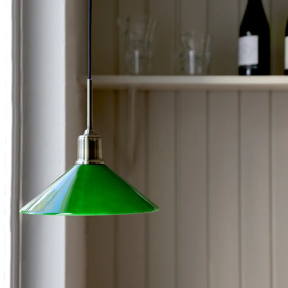 Markslöjd Vela Taklampa 1 l, Antikmässing/Grön