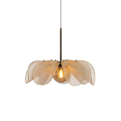 Markslöjd Styrka Taklampa 1 l 63 cm, Beige/Antik, Mässing/Bärnsten