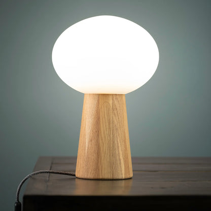 Markslöjd Pater Bordslampa 1 l, Ek/Vit